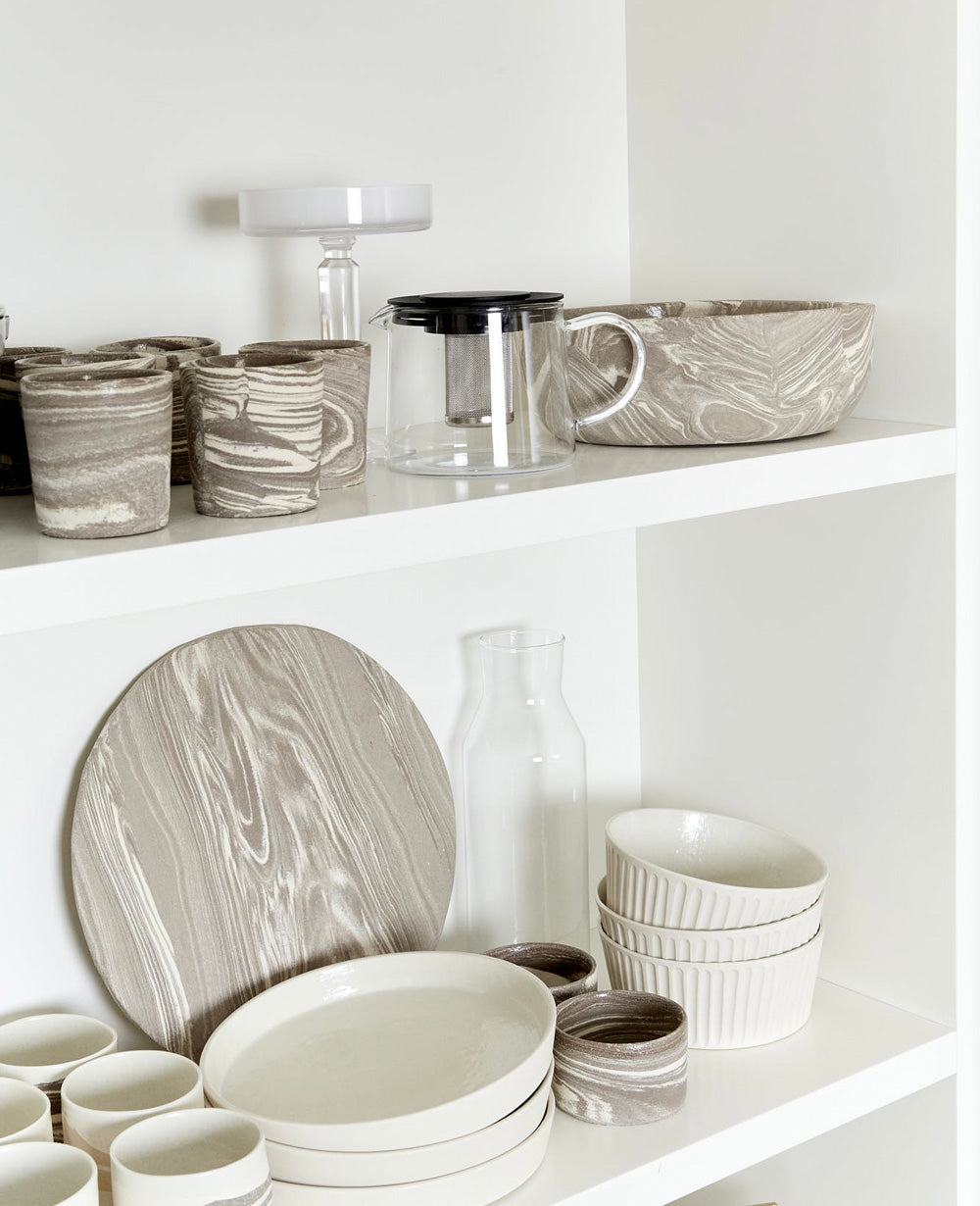 Marble XL Salad Bowl