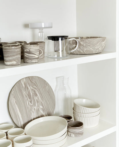 Marble XL Salad Bowl
